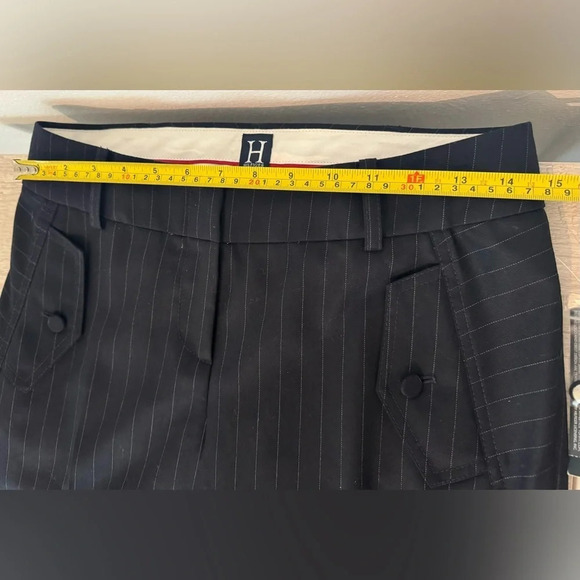 Tommy Hilfiger Wool Navy Pinstriped Trouser Pant Office Career Size 4 NWT *Read - Picture 4 of 11